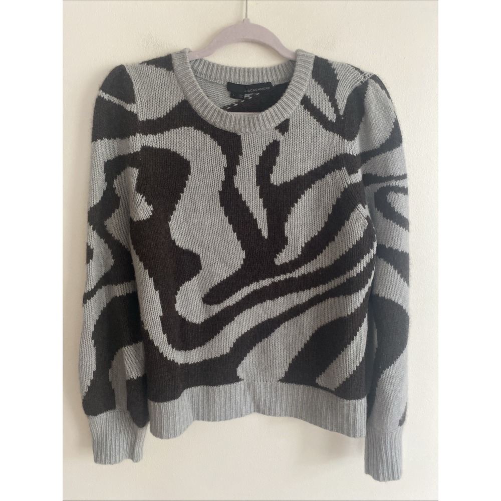360 Cashmere Persia Sweater 100%‎ Cashmere Misty Blue Espresso Women's L